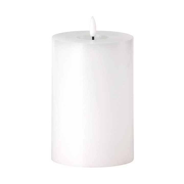 WHITE LED CANDLE 4x6 INCH for wholesale by Koppers Home