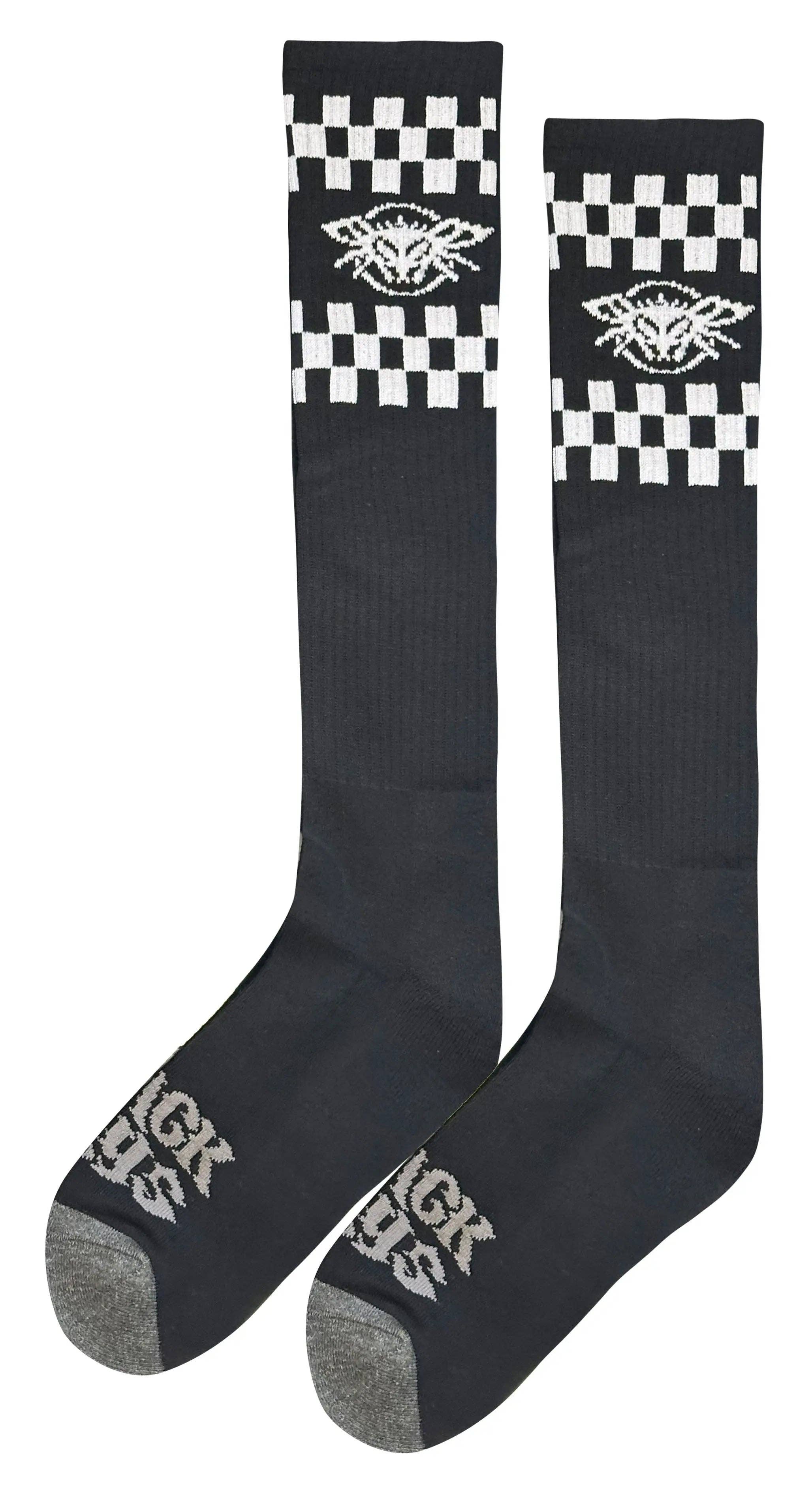 Black Flys Eyewear - Wholesale Socks - Men's - Checkered Fly Knee High Socks3