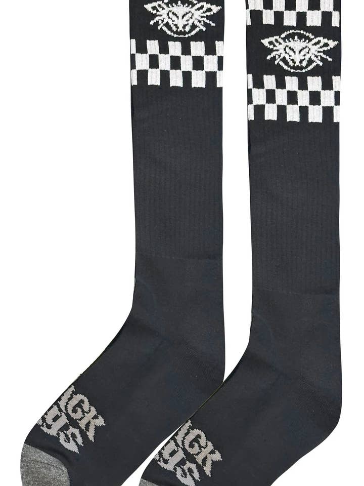 Black Flys Eyewear - Wholesale Socks - Men's - Checkered Fly Knee High Socks3