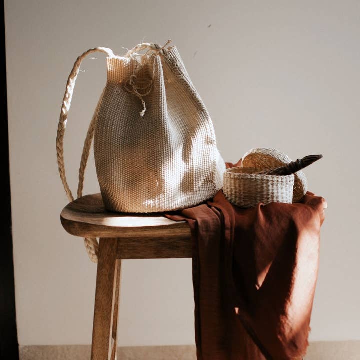 BOHOPHY - Wholesale Beach bag - Treasure Agave Henquen Bucket Bag1