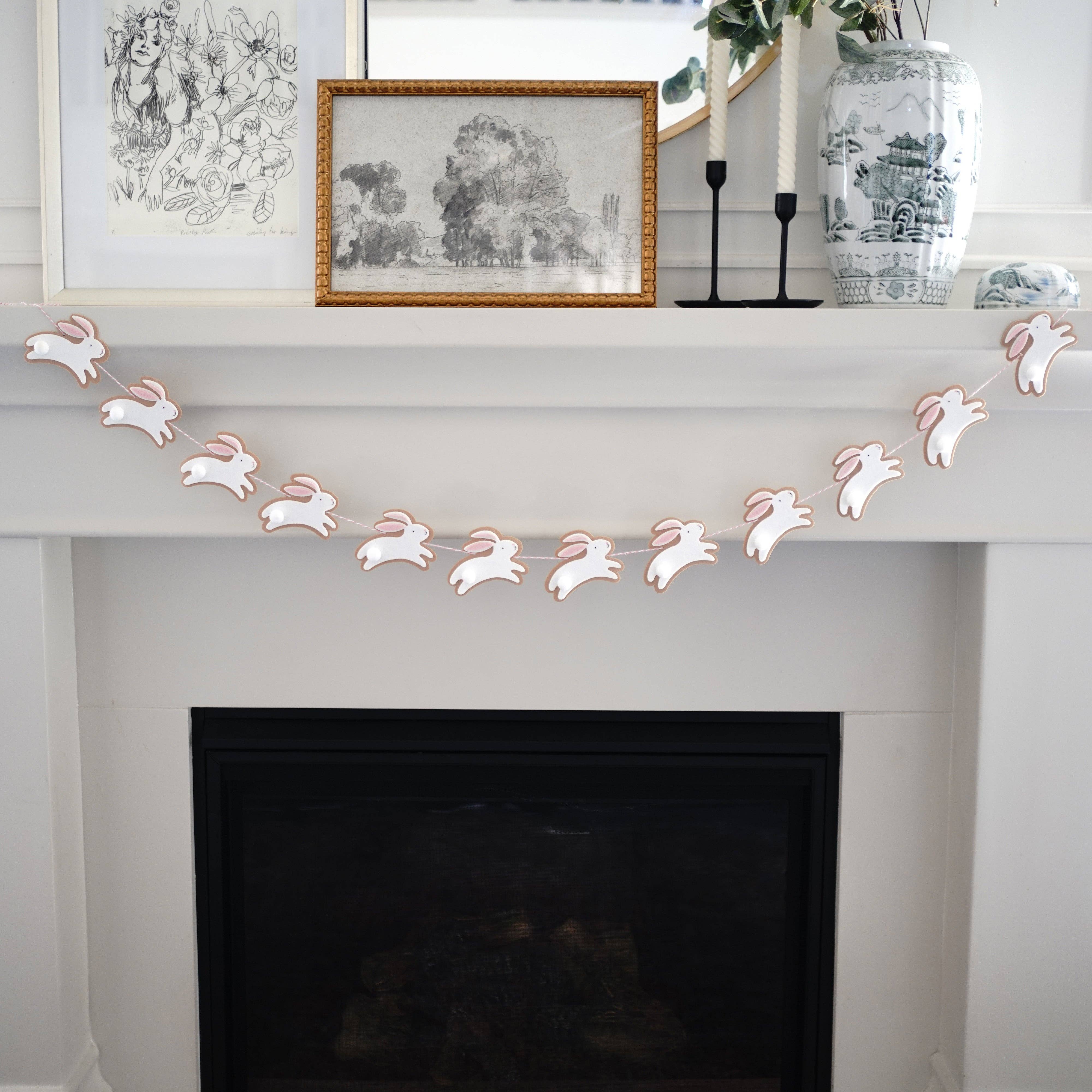 Decomod - Vente Fanion/guirlande - Guirlande de lapins sautillants0