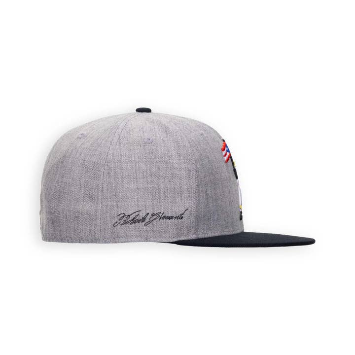 Baseballism - Wholesale Flat Brim Cap - Men's - Clemente Swinging Flag Cap