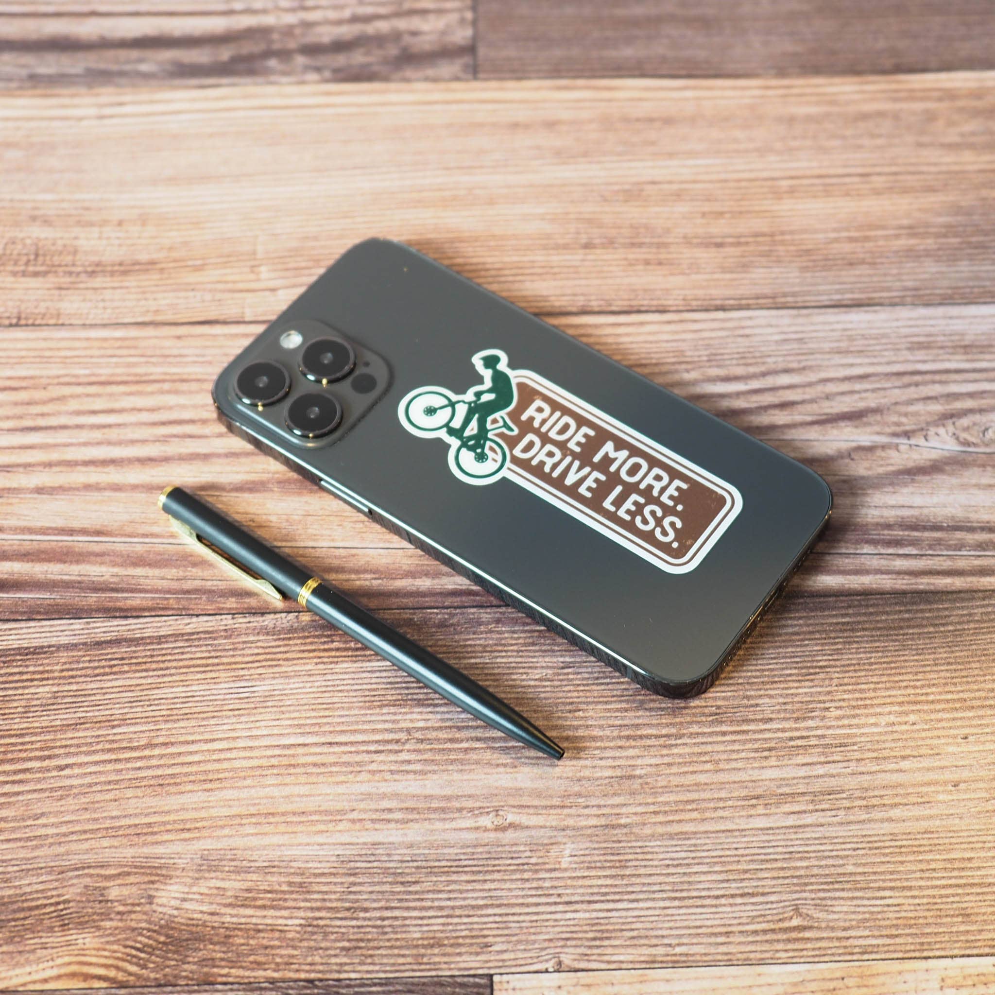 Sentinel Supply – wholesale Klistermärke – Ride More, Drive Less klistermärke för mountainbike5