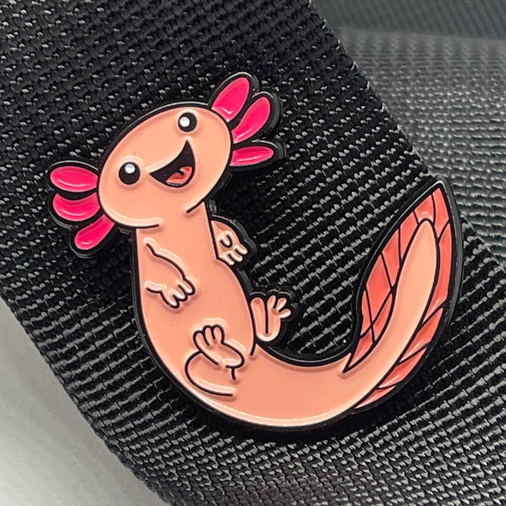 Axolotl Enamel Pin for wholesale by Moon Light Sticker Co