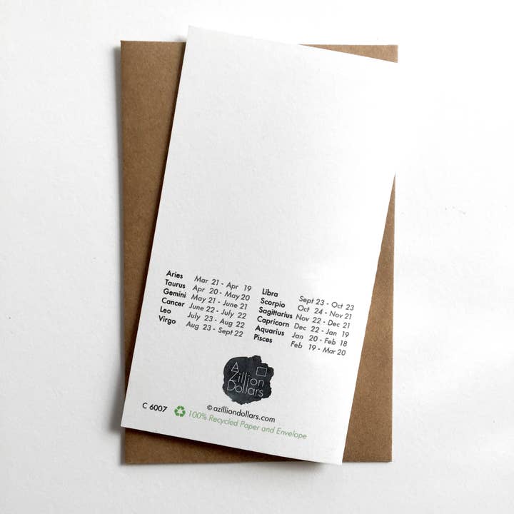 A Zillion Dollars – Großhandel Grußkarten für den Alltag – Skorpion der Skorpion; Weinlese-Sternzeichen-Grußkarte; Karte für Skorpion; Vintage-Astrologie; Einzigartige Astrologie; Astrologisches Zeichen; Horoskop2
