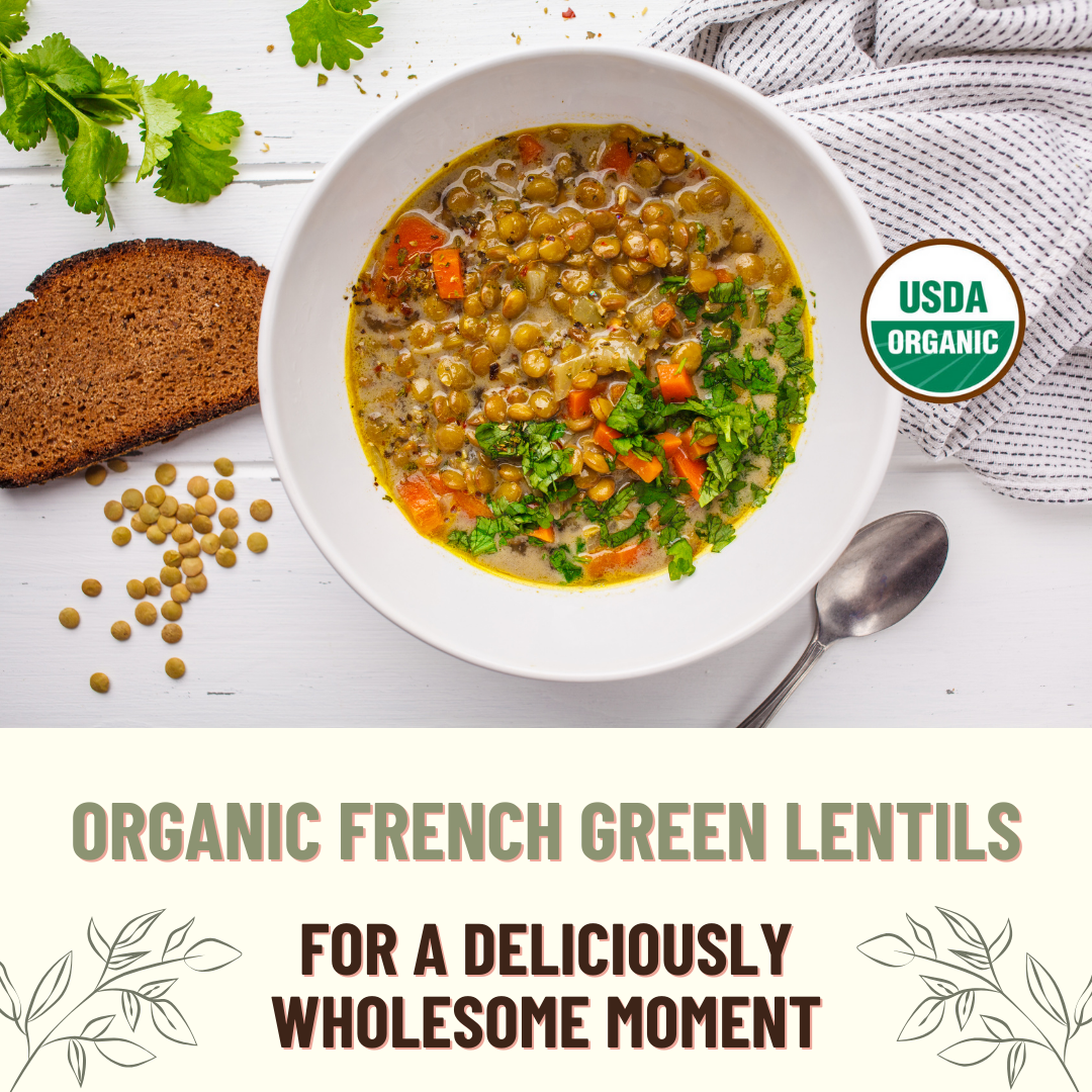 Mountain High Organics - Wholesale Beans - Organic French Green Lentils, 1lb. 6 Pack5