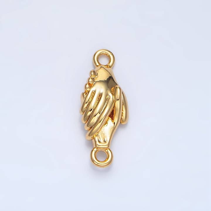 24K Goud Gevuld Handgebaar Minimalistische Multidimensionale Connector | F516 voor wholesale door Aim Eternal