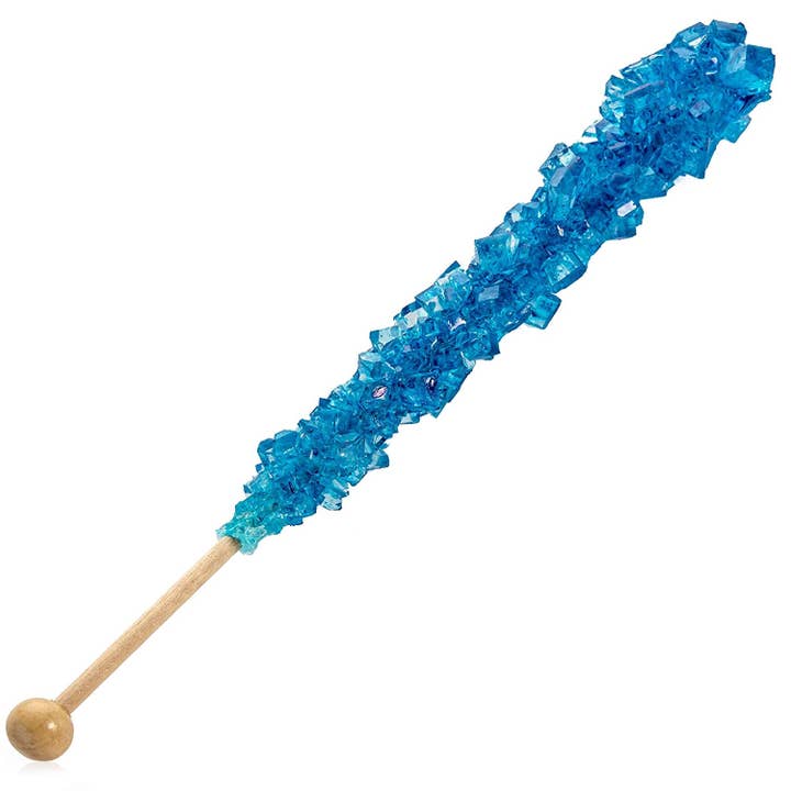 Candy Barn Express - Wholesale Hard Candy - Rock Candy On A Stick - Blue Raspberry - 36 Ct. Tub