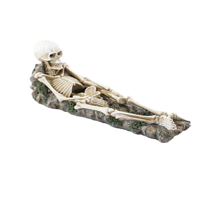 Designs by Deekay Inc. - Wholesale Incense Holder - Incense Burner (12 in.) - Skeleton in Grave