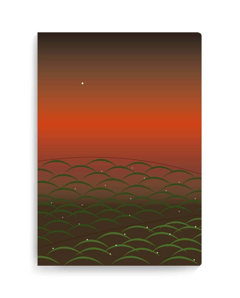 Sen Factory – wholesale Anteckningsbok – Anteckningsbok – Haiku Buson orange1