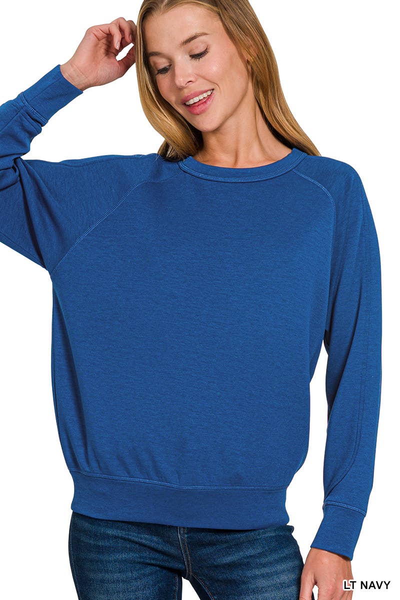 42POPS - Wholesale Sweatshirt - Women's - ..._ 0808 Soft Scuba Crewneck Sweatshirt SI-2675612
