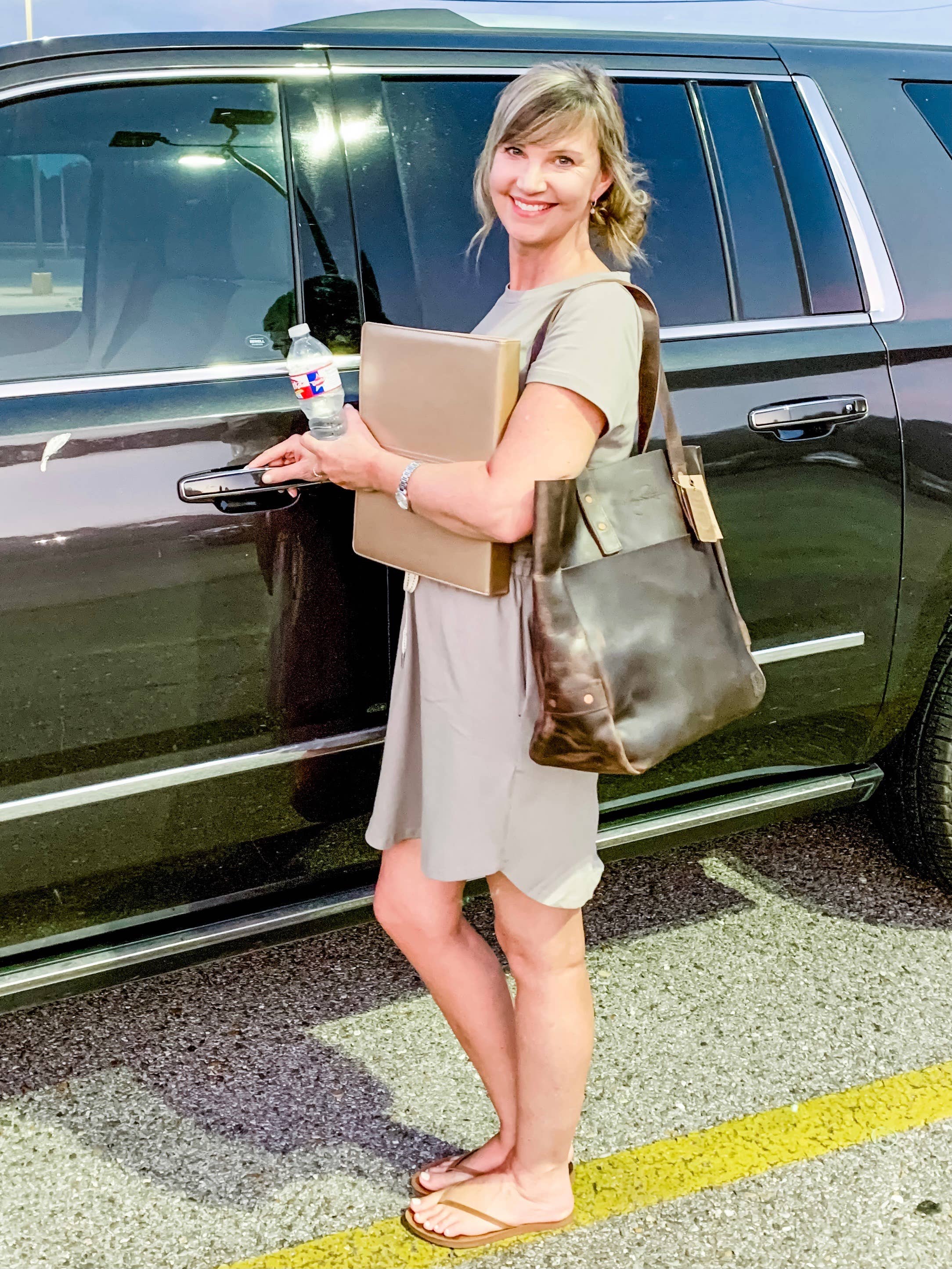 Oak River Company - Wholesale Tote Bag - Women's - Fine Day Leather Tote By Missy Robertson12