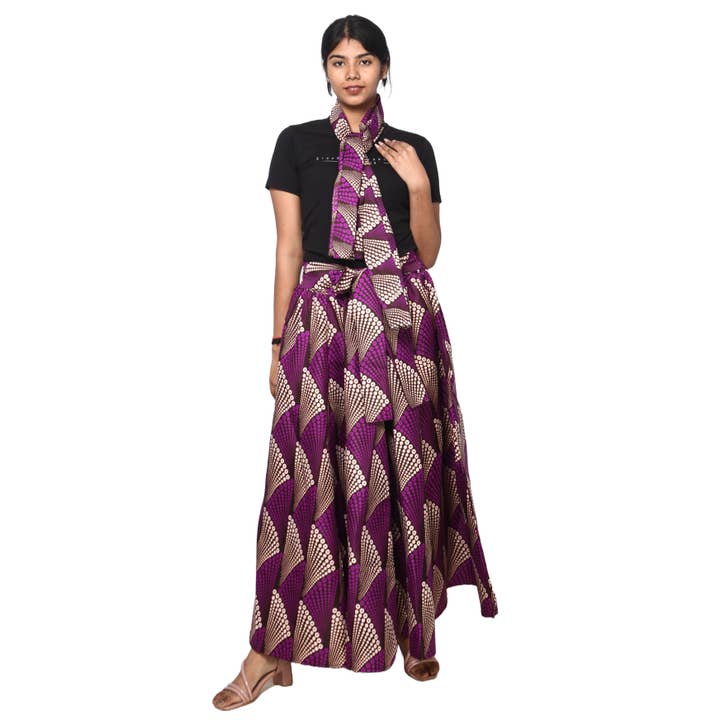 Women's Rayon Maxi Skirt -- FI-R40 for wholesale by African Stars