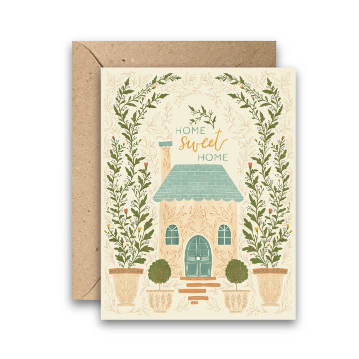Amicreative - Wholesale Housewarming Card - Home Sweet Home – Elegant Housewarming Card New Homeowners