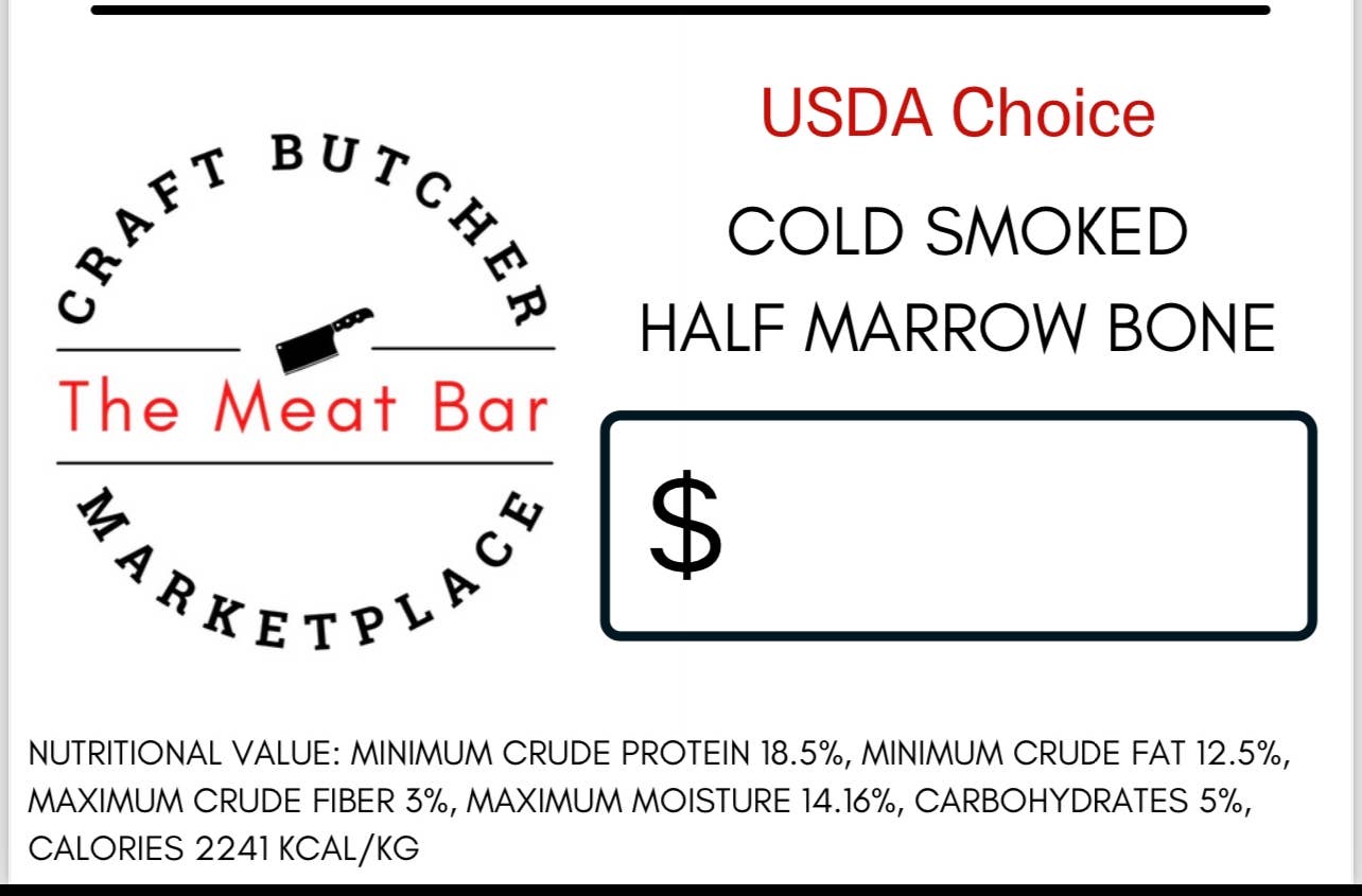 The Meat Bar Marketplace - Wholesale Pet Treats - Dog - cold smoked marrow bones3