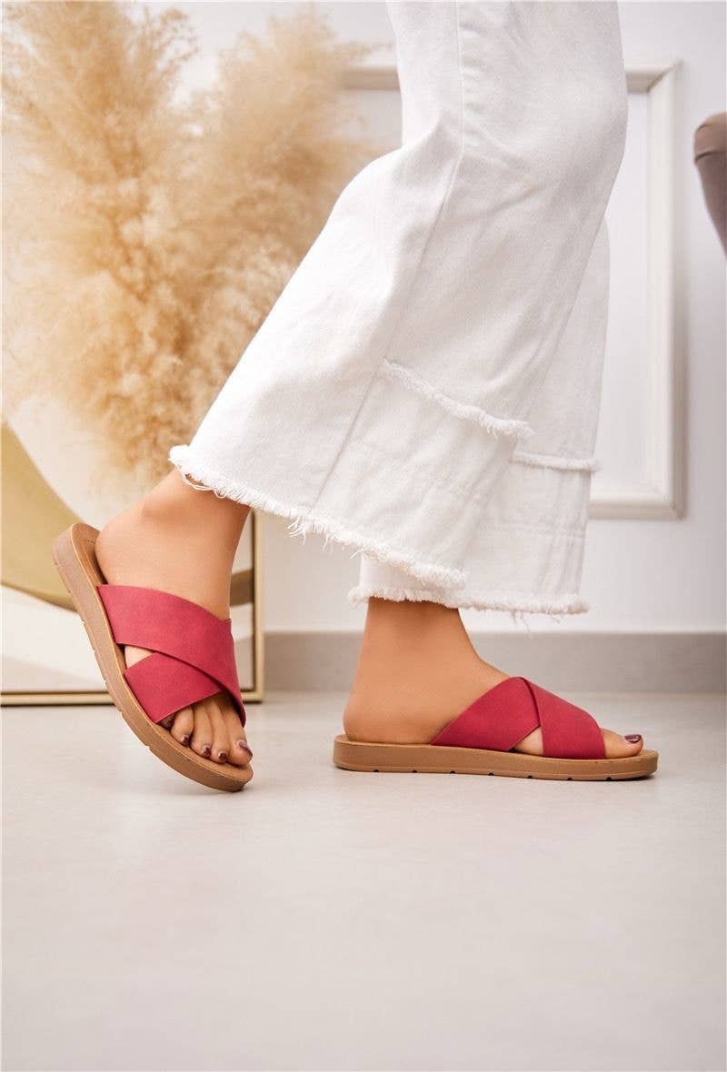 No Doubt Shoes - Venta al por mayor Sandalias - Mujer - Sandalias deslizantes con bandas cruzadas y diseño tipo flip flop4