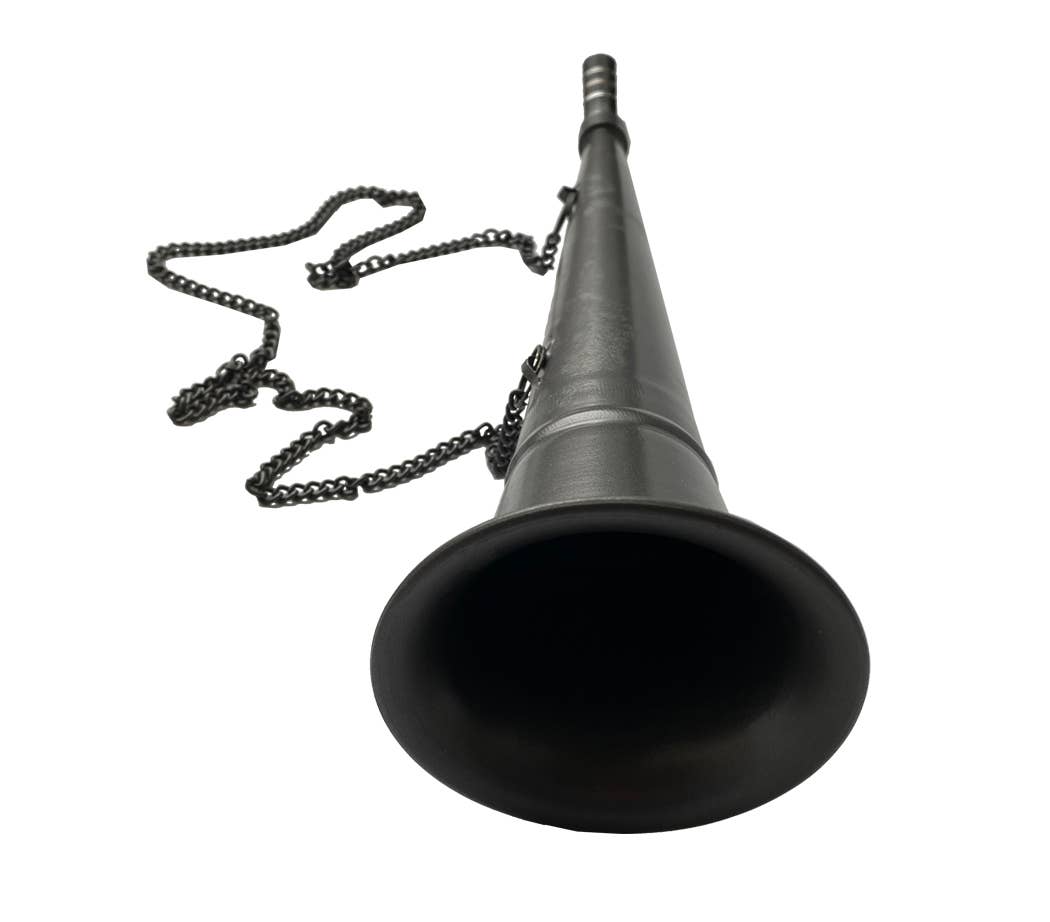 Madison Bay Co. - Historical Home Decor Reproductions - Wholesale Decorative Tabletop Object - Fog Horn with Chrome Reed- Antique Vintage Style, 13-1/2"1