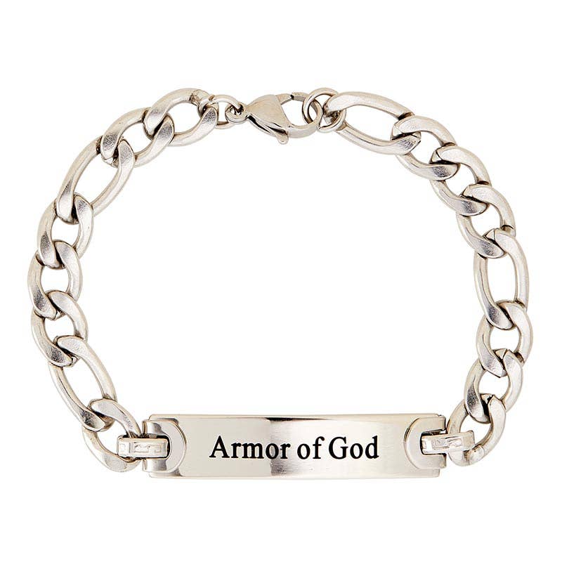 Christian Brands Catholic - Wholesale Link & Chain Bracelet - Engraved SS Bracelet2