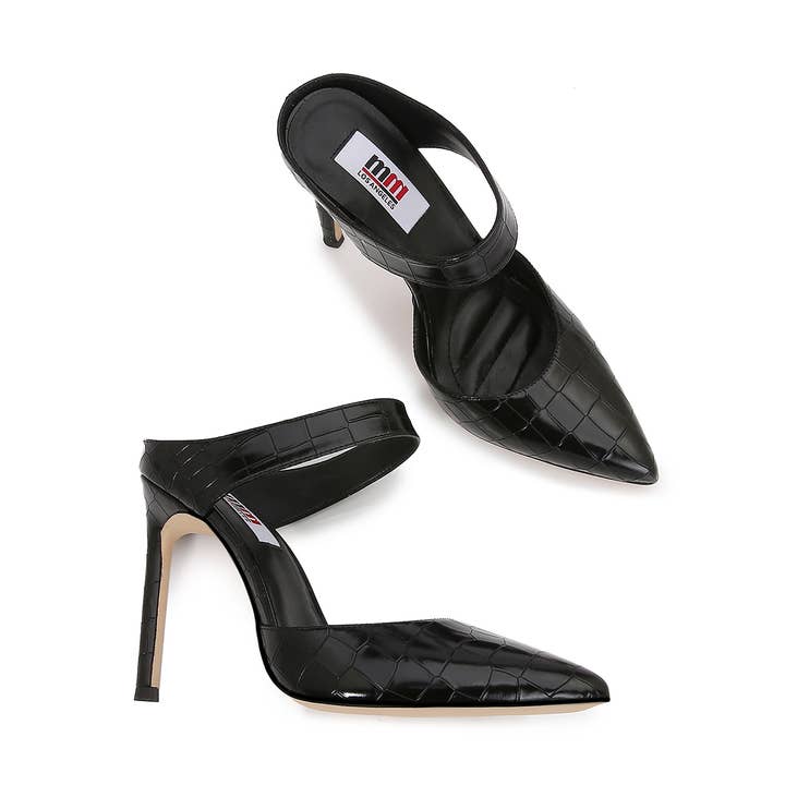 Alça de tornozelo para mulher com alça dianteira com biqueira pontiaguda por atacado de Shop Lev