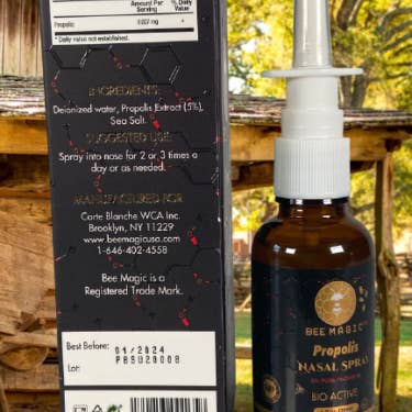 Bee Magic - Vendita all'ingrosso Cura del naso - Spray nasale al 5% di propoli, Kosher OU4
