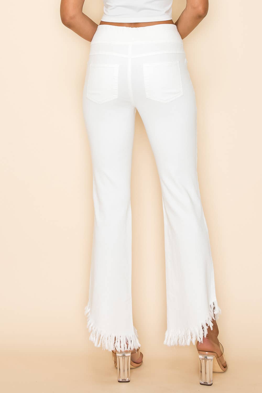 Urban Diction - Vente Pantalon – femme - Pantalon effiloché en sergé de coton Urban Diction 8