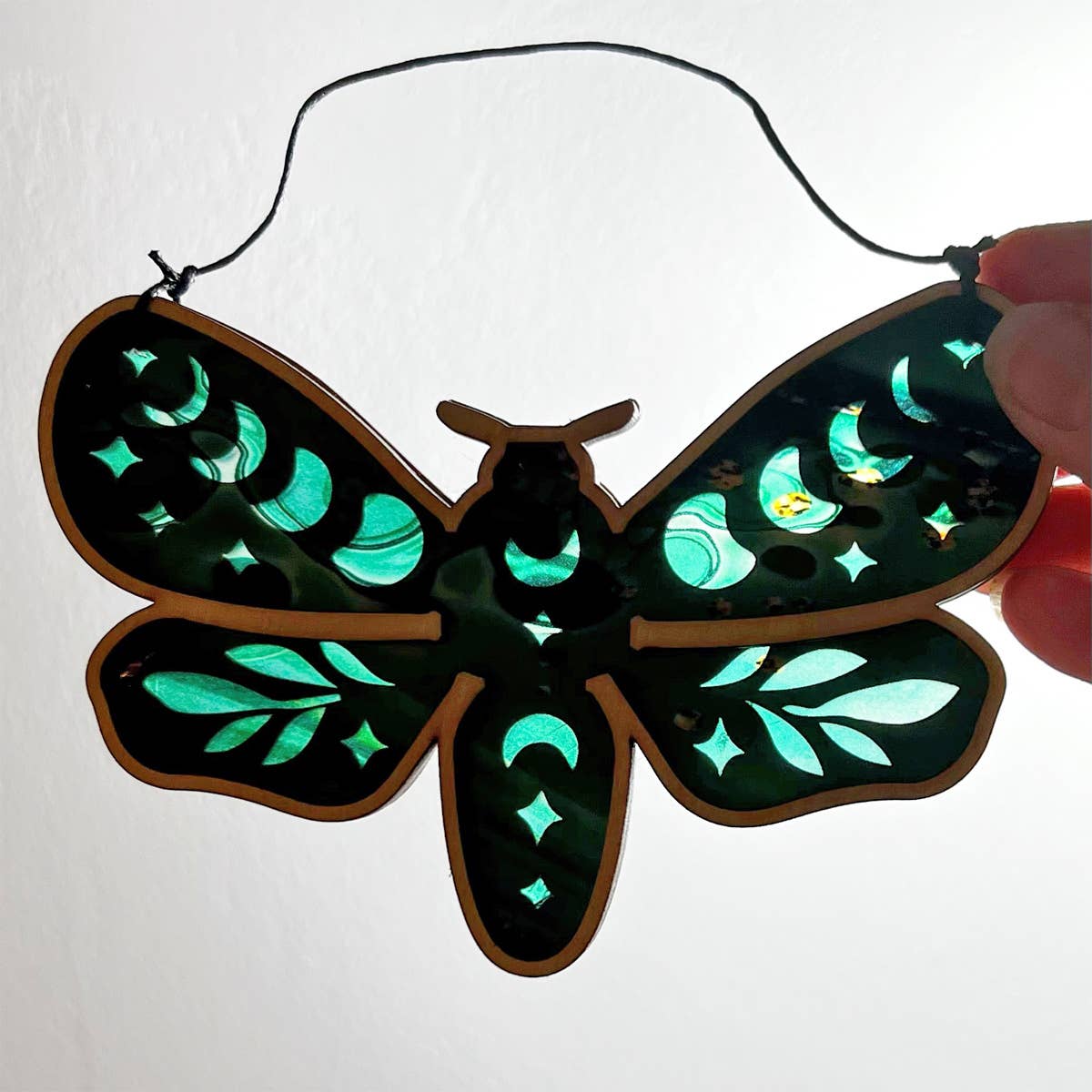 Squirrel Tacos Papercuts - Wholesale Ornament - Fantasy Moth Holiday Decor - Tree Ornament Suncatcher4