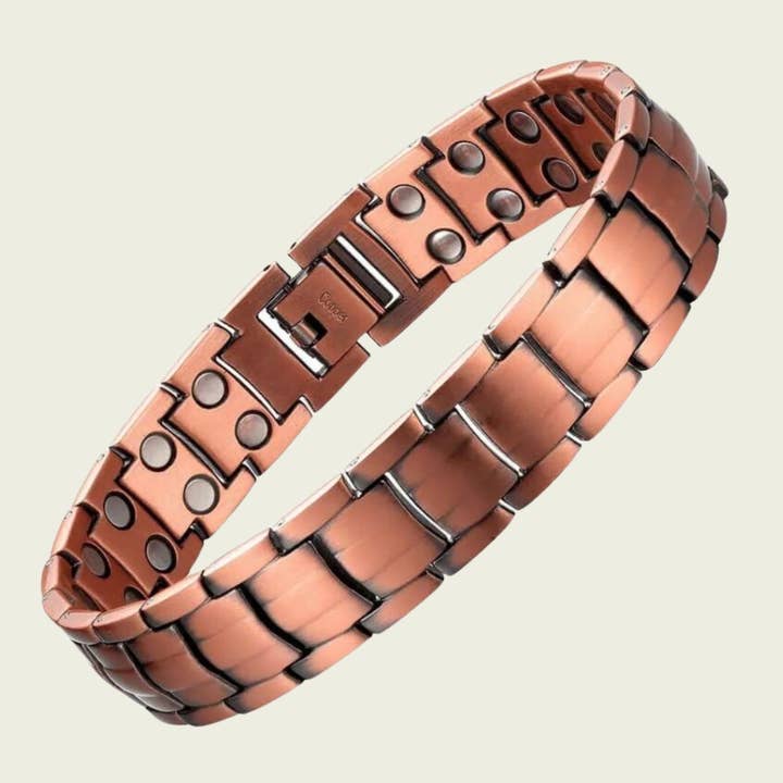 Bracelet de santé de luxe en cuivre magnétique - 1,5 cm pour la vente par Ayurveda Specialist B.V.