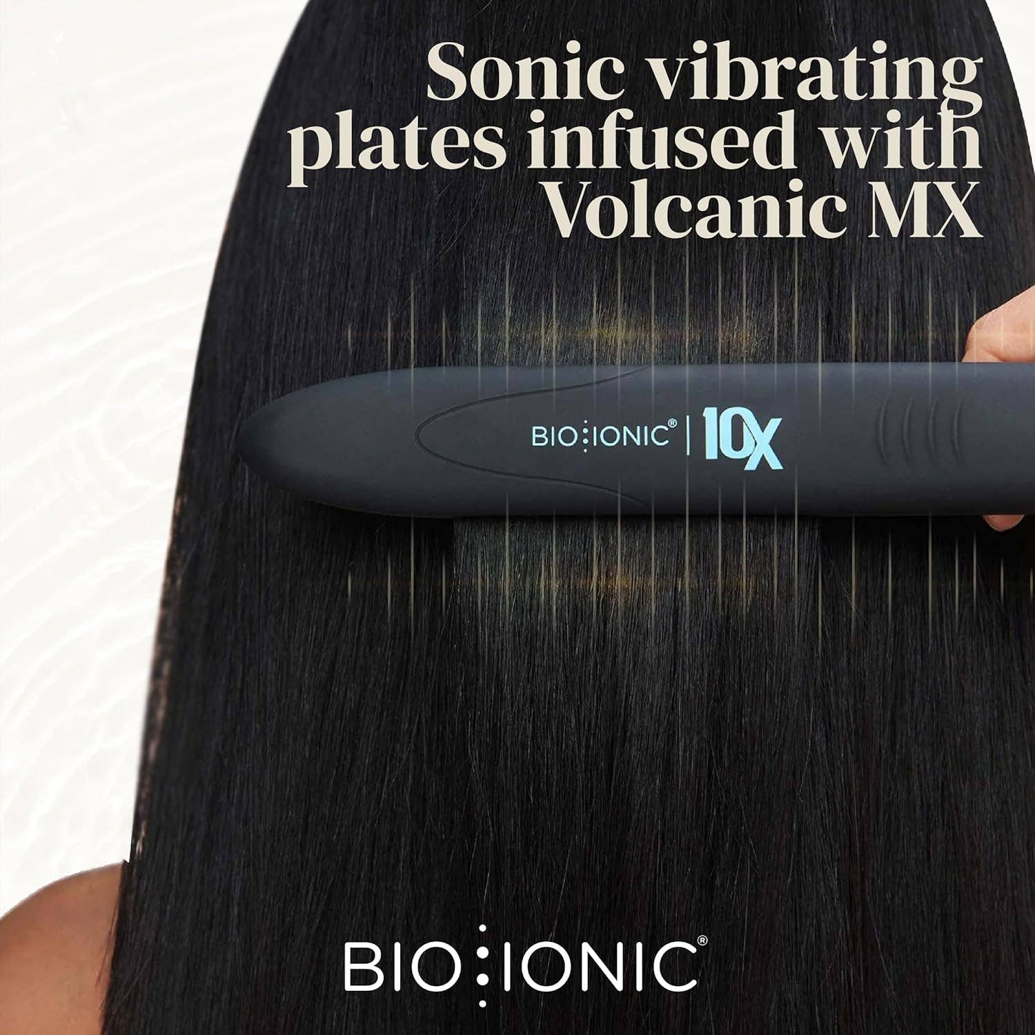 Infinite Basics - Wholesale Straightener/Flat Iron - Bio Ionic 10X Styling Iron, Hair Straightener with 1" Sonic Vibrating Plates, Flat Iron with Moisturizing Heat Technology, Versatile Hair Straightener and Curler5