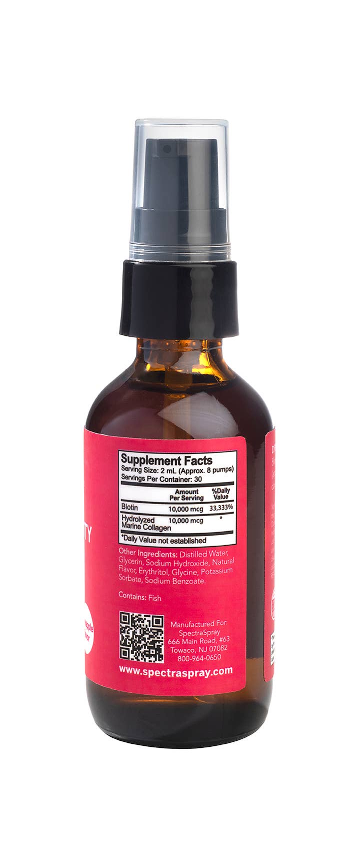 SpectraSpray Global - Wholesale Oral Supplement/Vitamin - Ageless Beauty - Biotin & Collagen Oral Drops (exp May)3