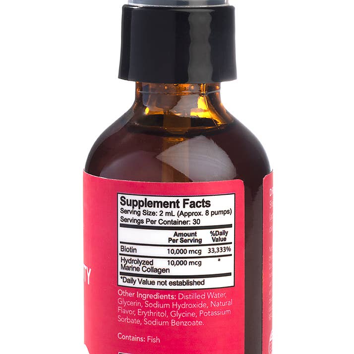 SpectraSpray Global - Wholesale Oral Supplement/Vitamin - Ageless Beauty - Biotin & Collagen Oral Drops (exp May)3