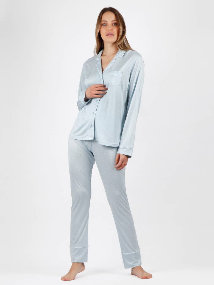 ADMAS CLASSIC Soft Secret Long Sleeve Open Pajamas for... for wholesale by ADMAS