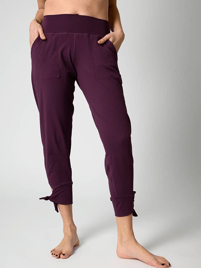 Sunday Jogger in Mulberry for wholesale by Yoga Democracy