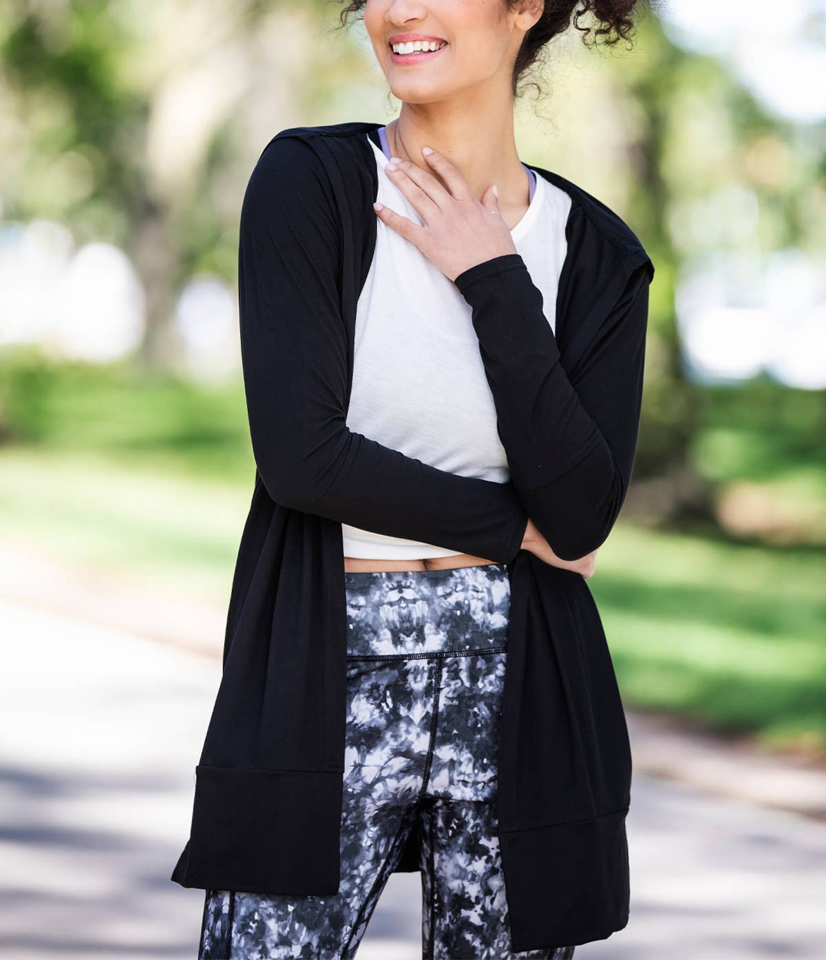 DM Merchandising – Cardigan - Mulher por atacado – FITKICKS Everywear Cardigan Aberto Stock4