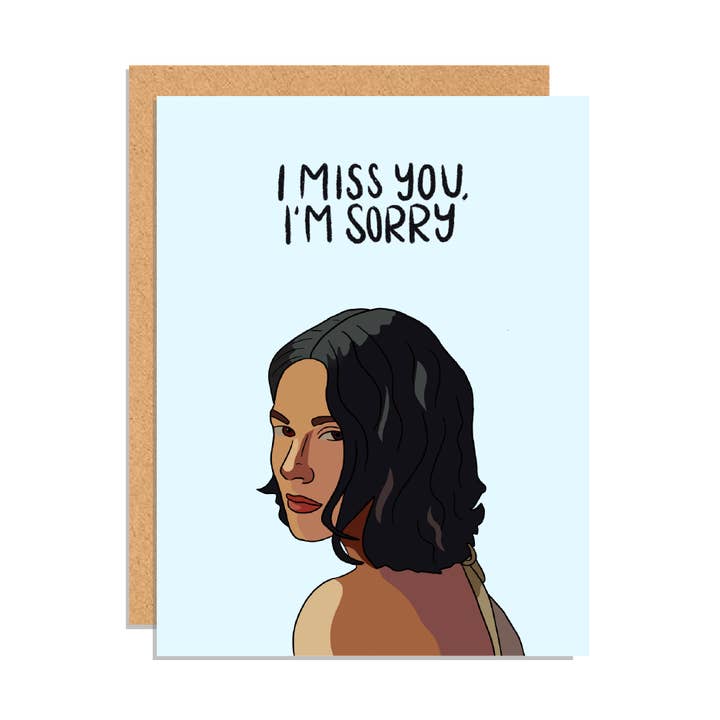 I Miss You, I'm Sorry Greeting Card for wholesale by Paper Rings Press