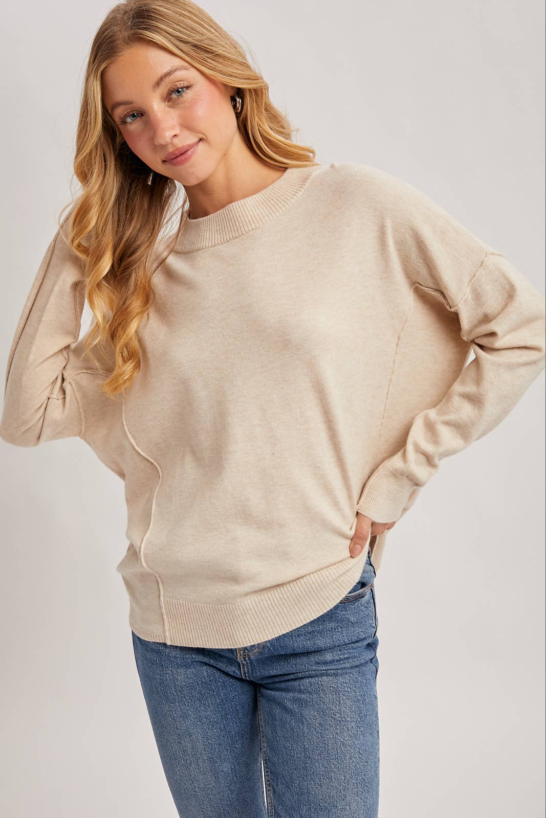 Bluivy - Vente Pull en maille – femme - PULL EN MAILLE DOUCE À COL ROND10