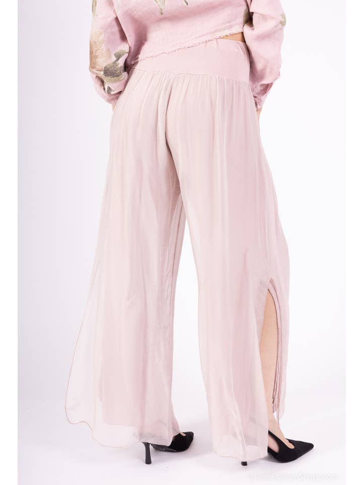 Shyloh - Vente Pantalon – femme - Pantalon soie ouvert sur les côtés du bas 204642