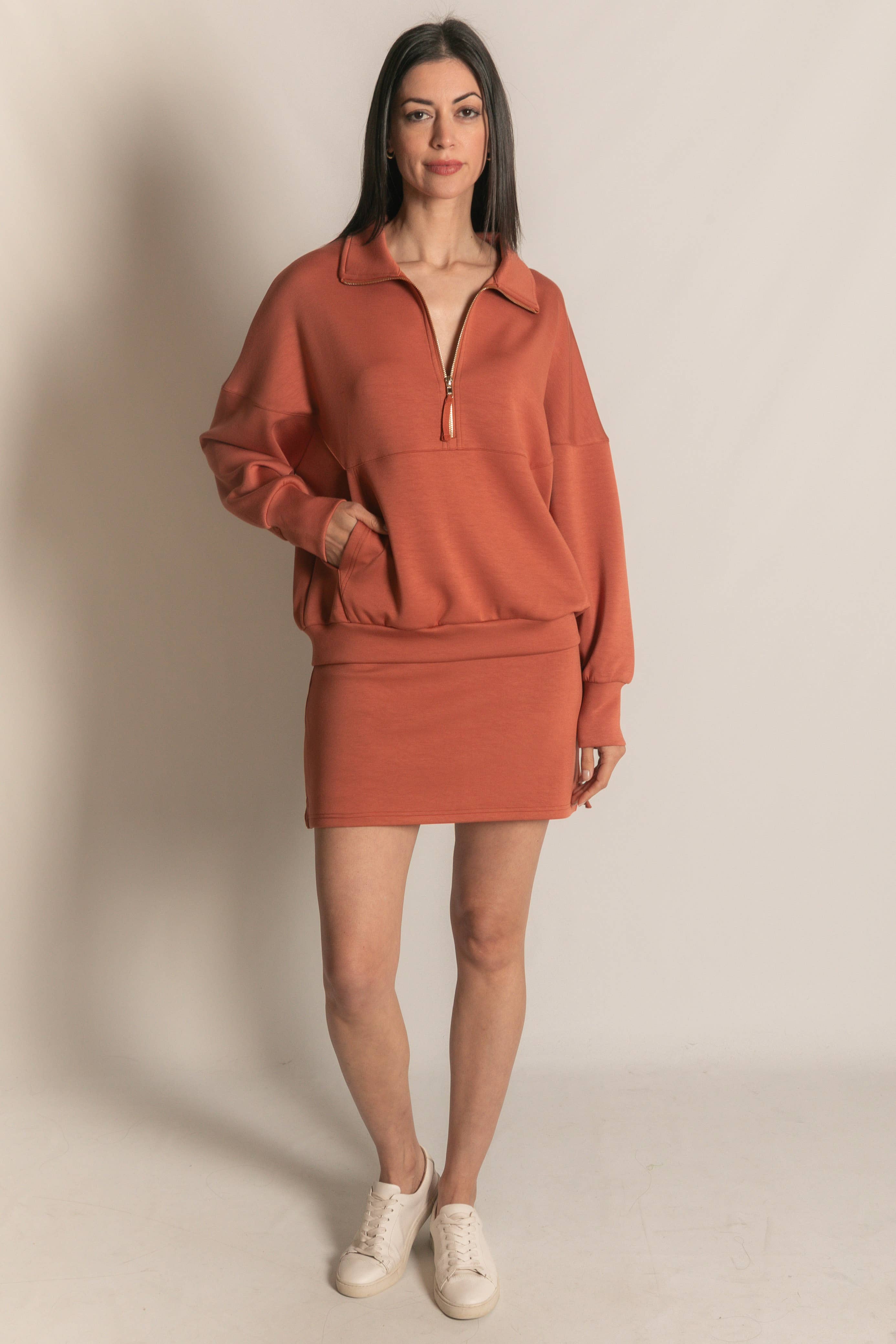 P. CILL - Vente Sweat-shirt – femme - Pull zippé P. CILL Butter en modal47