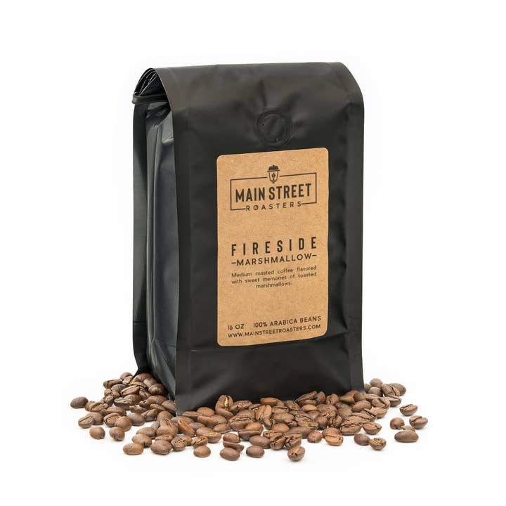Main Street Roasters - Wholesale Coffee Beans - Fireside Marshmallow Holiday Blend Flavored Coffee