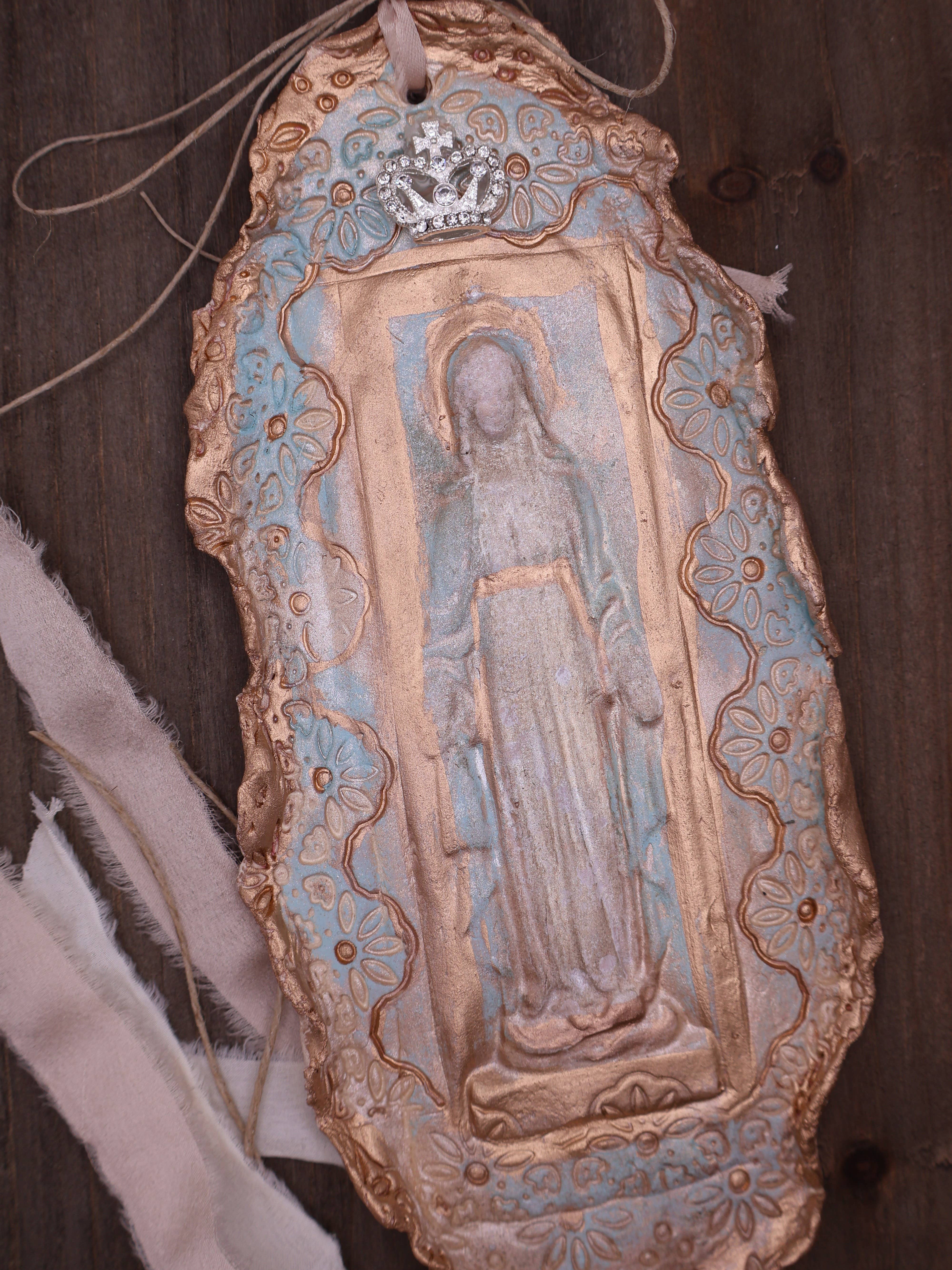 Provincial Posh - Wholesale Ornament - Mother Mary, Handmade Clay Art 6