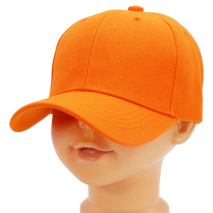 Cap Zone - Wholesale Baseball Cap - Kids - Kids Twill Acrylic Velcro Back Baseball Cap12