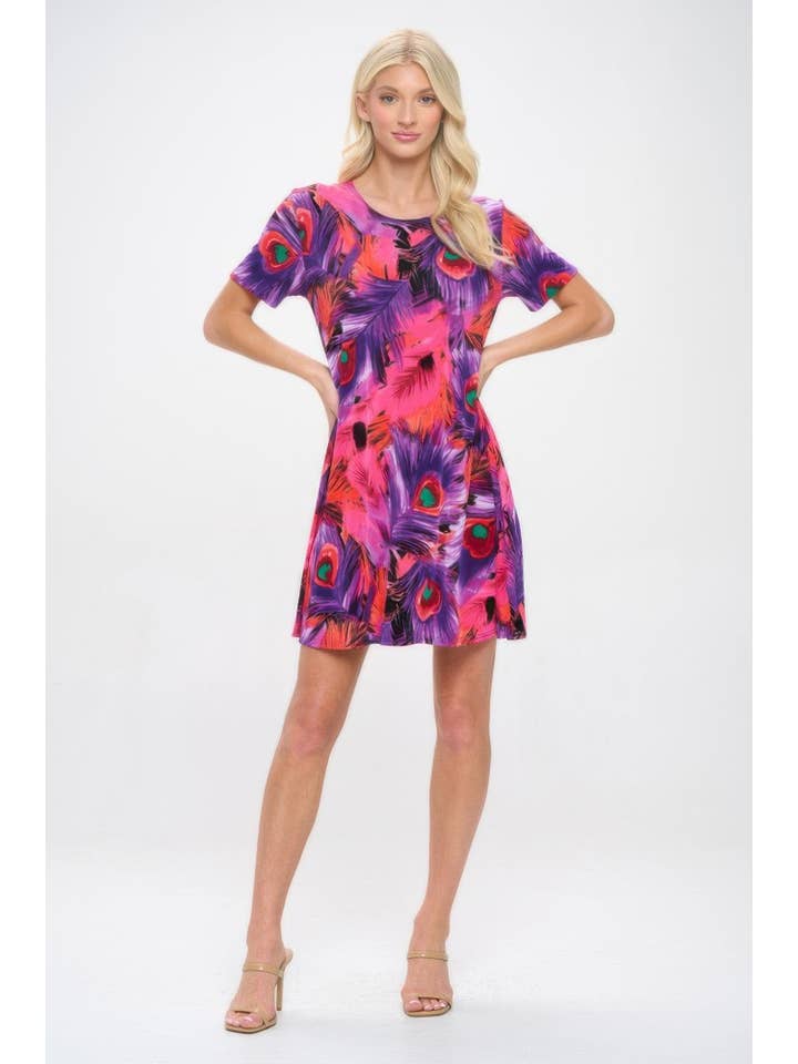CC Wholesale Clothing - Wholesale Dress - Women's - Print Bns Missy Dress