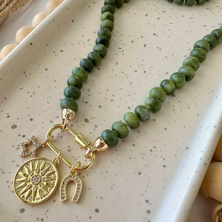 Hand-Knotted Canadian Jade Necklace for wholesale by Larra Mirk Design