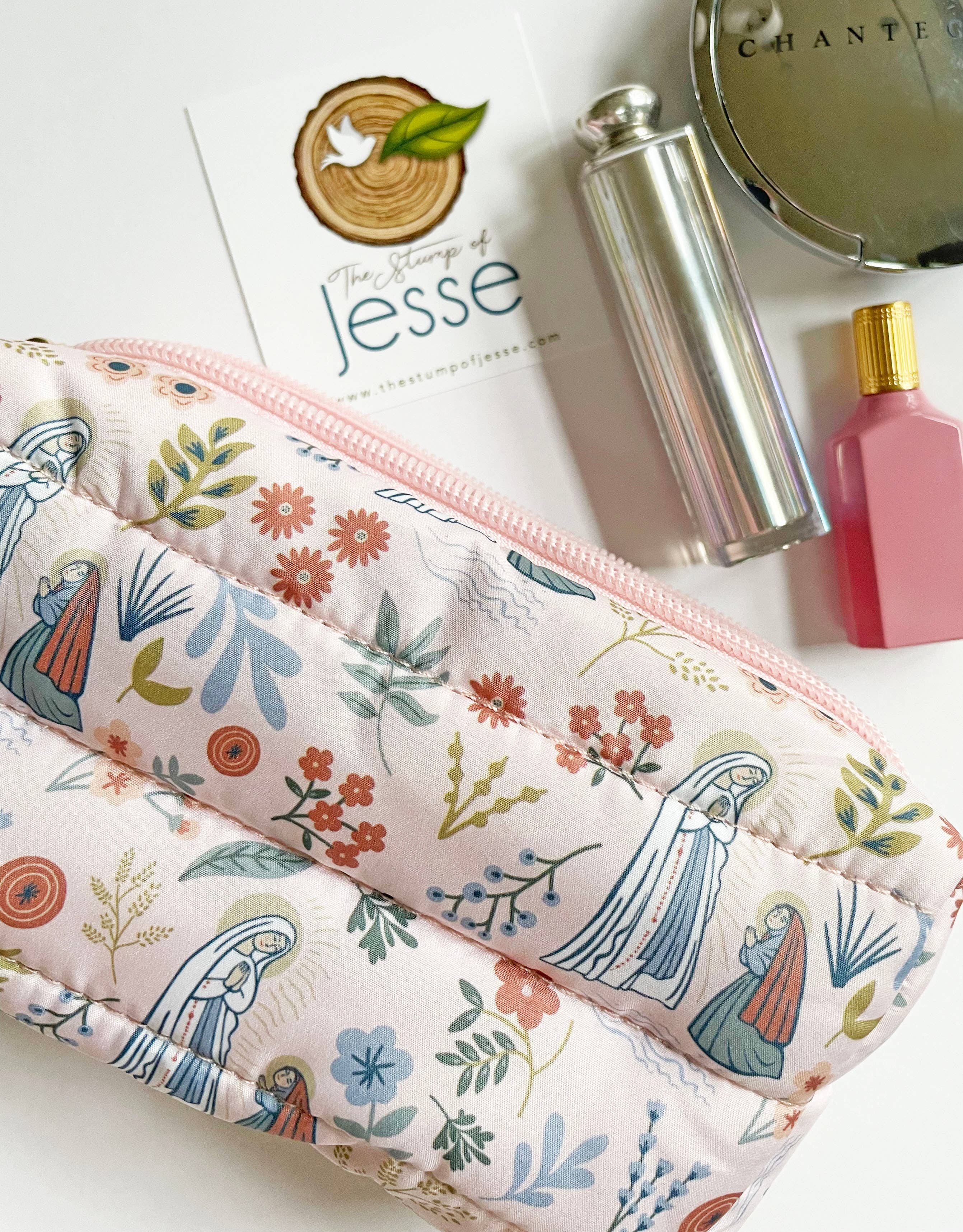 The Stump of Jesse – wholesale Pouch – Women’s – Our Lady of Lourdes lightweight waterproof puffer pouch7