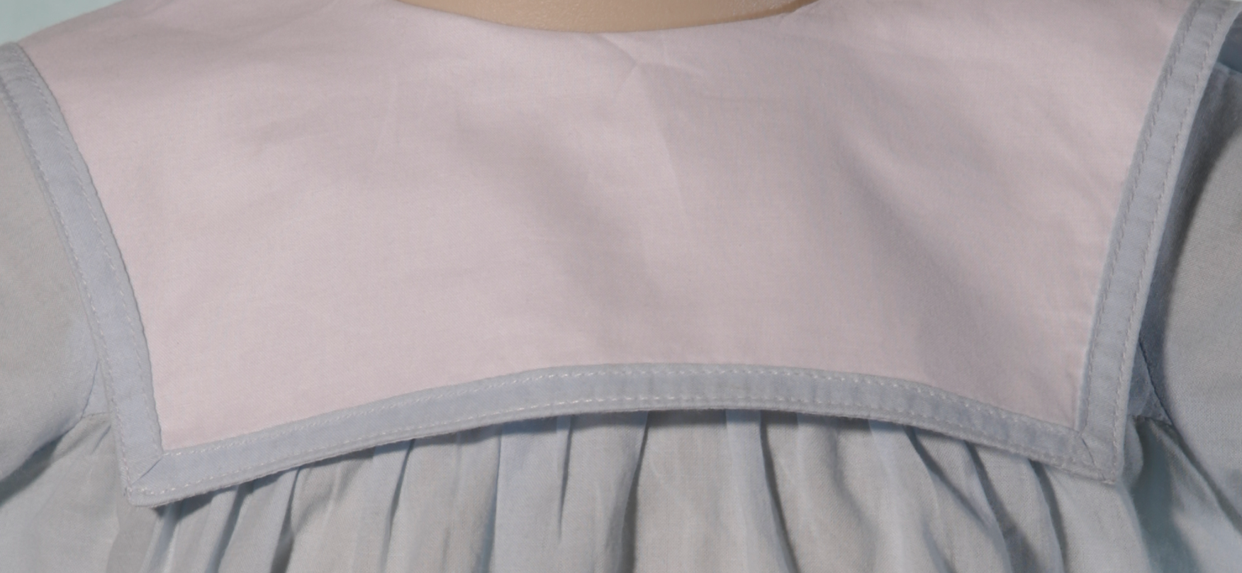 Hello Bebes! – wholesale Overall - Baby – Blå Baby Pojke Fyrkantig Krage Monogrammerbar Bubbla1