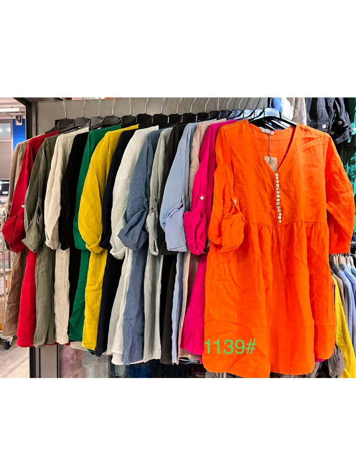 LÉA & LUC - Vendita all'ingrosso Vestito - Donna - Abiti in 100% lino RIF. 11396