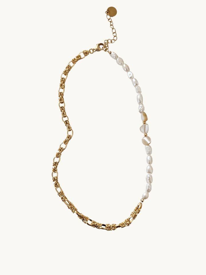 Collier i to materialer Ash for engroshandel hos LA MAISON GISEL B.