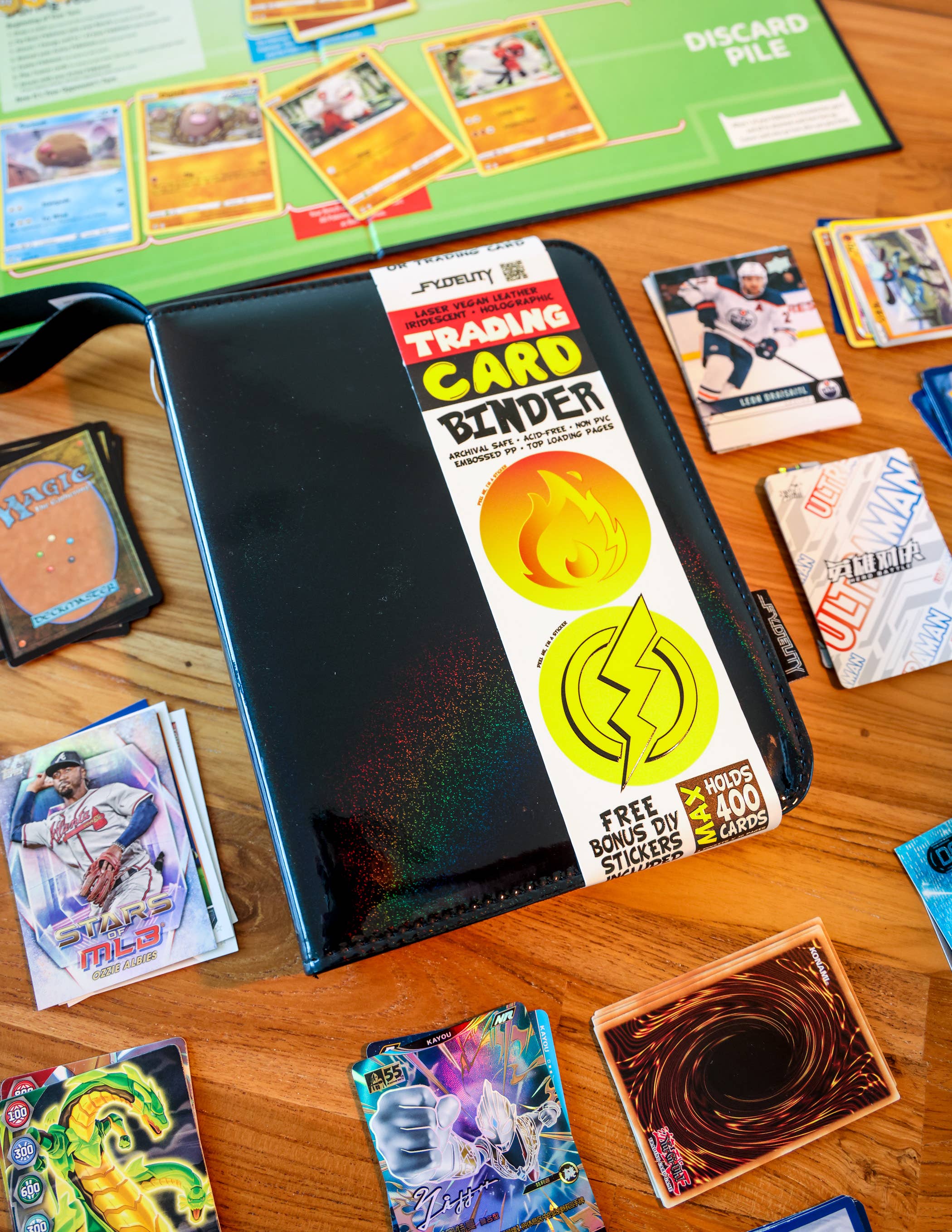 Fydelity - Vendita all'ingrosso Raccoglitori - Raccoglitore per carte collezionabili 44030 | Capienza max 400 carte | Nero laser5