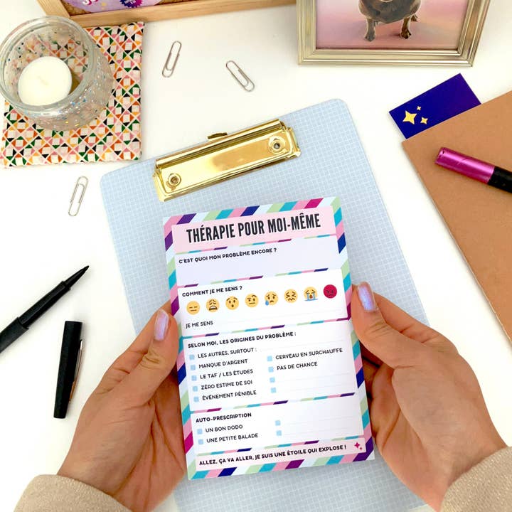 SUPERNOVA & CO - Vendita all'ingrosso Bloc notes - Idea Regalo Umorismo A6 – Terapia Per Me Stesso