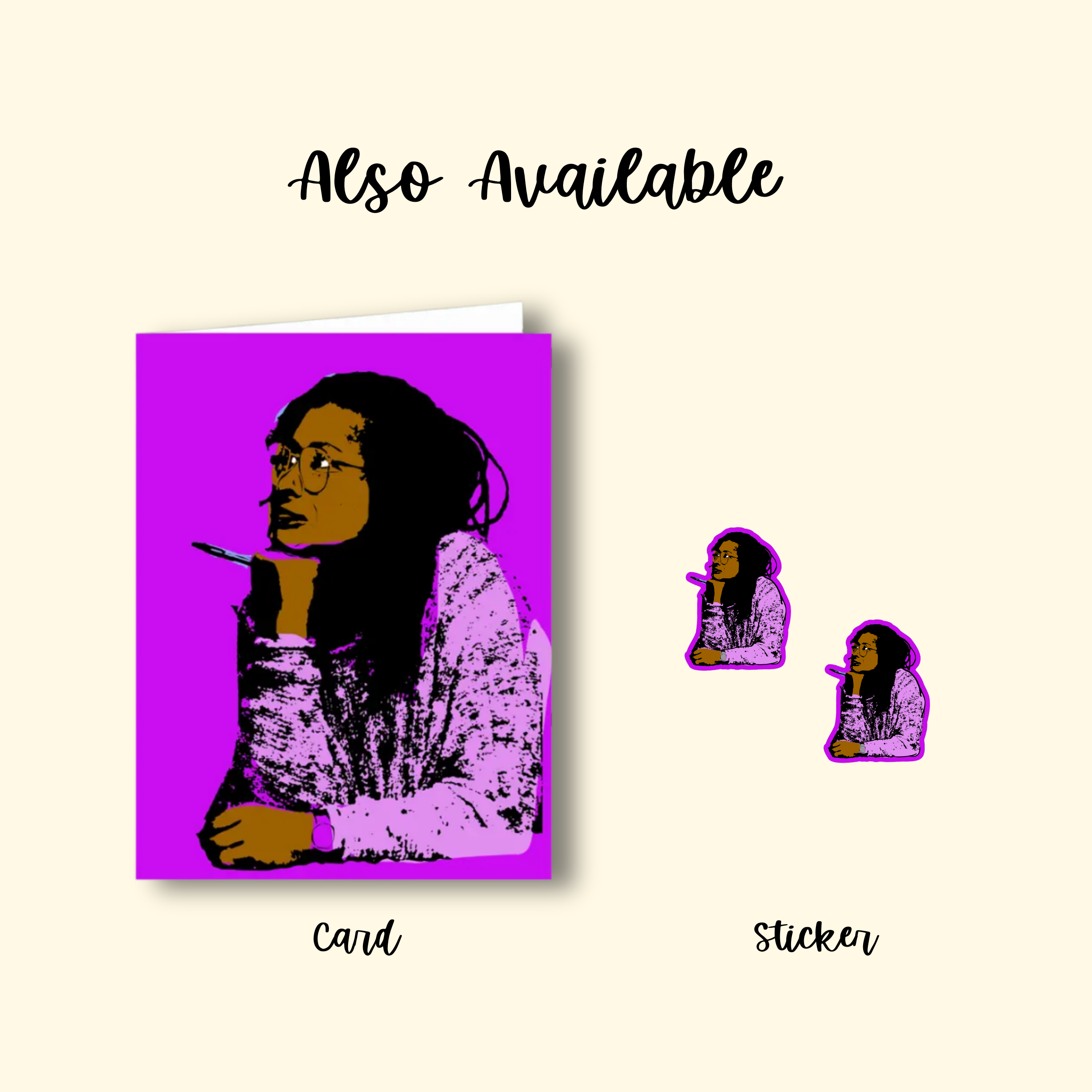 CheerNotes Greeting Cards & Stationery - Venta al por mayor Tarjetas con mensajes de ánimo - Tarjeta de autora negra inspiradora de Alice Walker | Activista feminista3