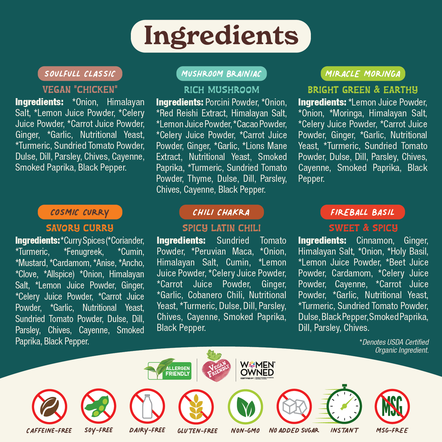 māla girl - Vente Boisson diététique en poudre - Pack varié à portion individuelle de poudres de bouillon instantané de superaliments2